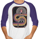 Retro Voyage - 3/4 Sleeve Raglan T-Shirt