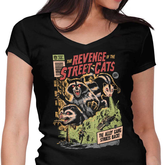 Revenge of the Street Cats - Women's V-Neck