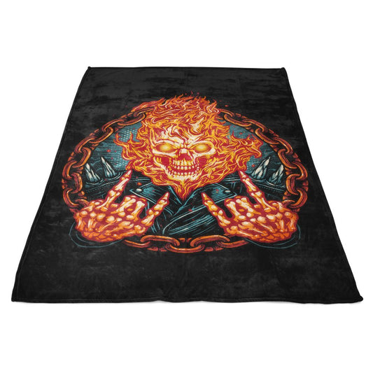 Rider From Hell - Fleece Blanket