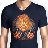 Rider From Hell - Men's V-Neck