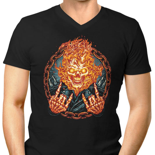Rider From Hell - Men's V-Neck
