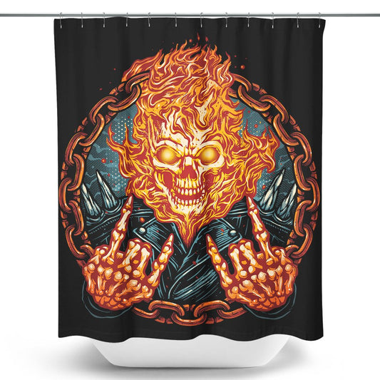Rider From Hell - Shower Curtain