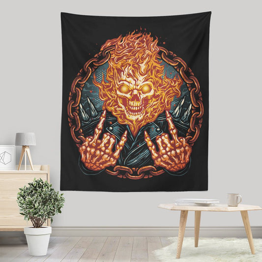 Rider From Hell - Wall Tapestry