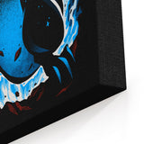 Roaring Blue Flames - Canvas Print