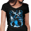 Roaring Blue Flames - Women's V-Neck