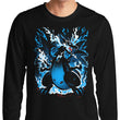 Roaring Blue Flames - Long Sleeve T-Shirt