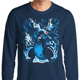 Roaring Blue Flames - Long Sleeve T-Shirt
