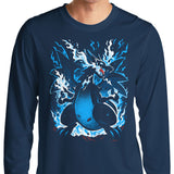 Roaring Blue Flames - Long Sleeve T-Shirt