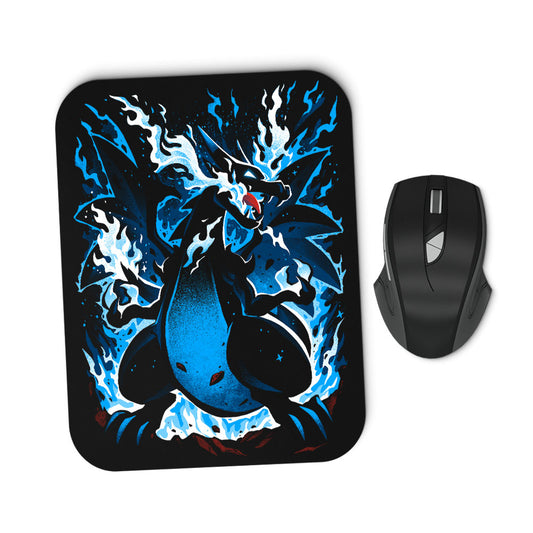Roaring Blue Flames - Mousepad