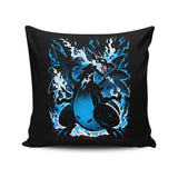 Roaring Blue Flames - Throw Pillow
