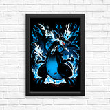 Roaring Blue Flames - Posters & Prints