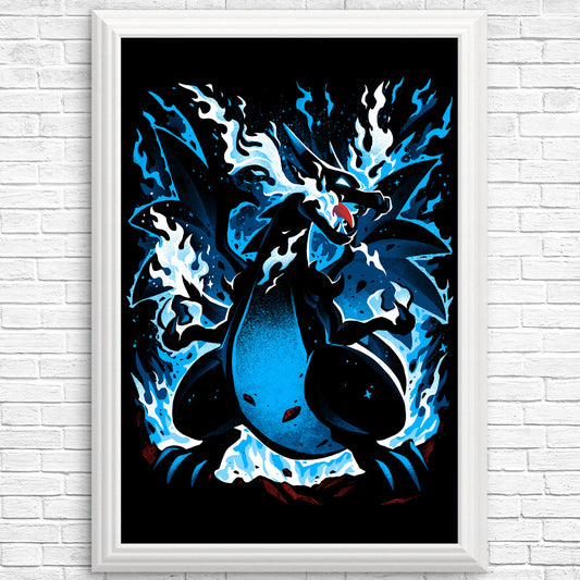 Roaring Blue Flames - Posters & Prints