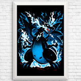 Roaring Blue Flames - Posters & Prints