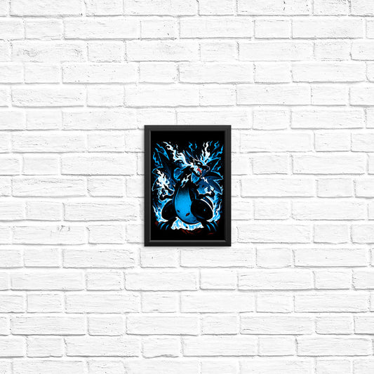Roaring Blue Flames - Posters & Prints