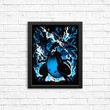 Roaring Blue Flames - Posters & Prints