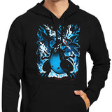 Roaring Blue Flames - Hoodie