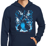 Roaring Blue Flames - Hoodie