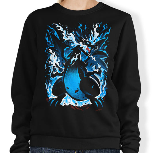 Roaring Blue Flames - Sweatshirt