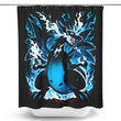 Roaring Blue Flames - Shower Curtain