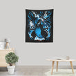 Roaring Blue Flames - Wall Tapestry