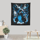 Roaring Blue Flames - Wall Tapestry