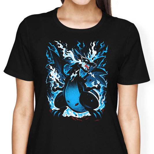 Roaring Blue Flames - Women's Apparel