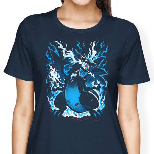 Roaring Blue Flames - Women's Apparel