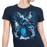 Roaring Blue Flames - Women's Apparel