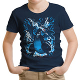 Roaring Blue Flames - Youth Apparel