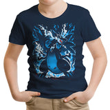 Roaring Blue Flames - Youth Apparel