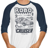 Robo Garage - 3/4 Sleeve Raglan T-Shirt