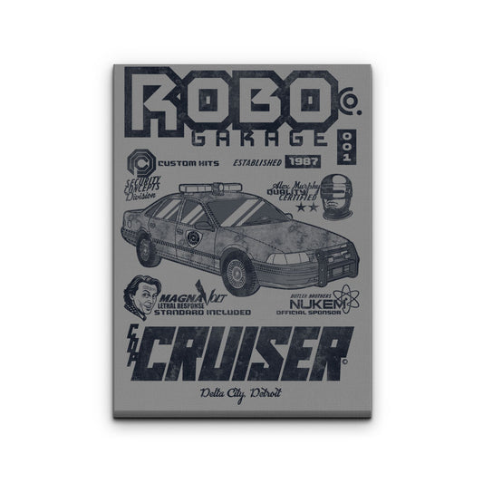 Robo Garage - Canvas Print