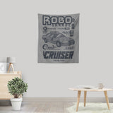 Robo Garage - Wall Tapestry
