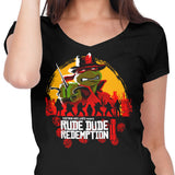 Rude Dude Redemption - Women's V-Neck