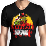 Rude Dude Redemption - Men's V-Neck