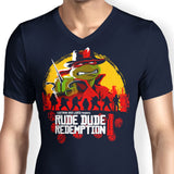 Rude Dude Redemption - Men's V-Neck