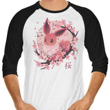 Sakura Eevee - 3/4 Sleeve Raglan T-Shirt
