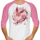 Sakura Eevee - 3/4 Sleeve Raglan T-Shirt