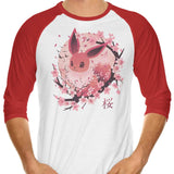 Sakura Eevee - 3/4 Sleeve Raglan T-Shirt