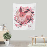 Sakura Eevee - Wall Tapestry