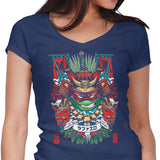 Samurai Brawler - Women's V-Neck