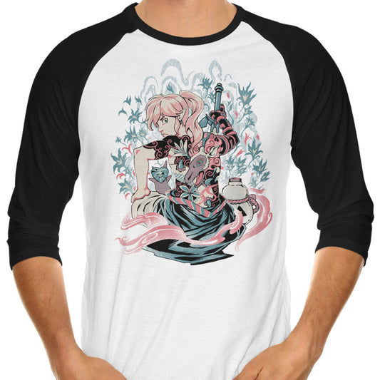 Samurai of Time - 3/4 Sleeve Raglan T-Shirt