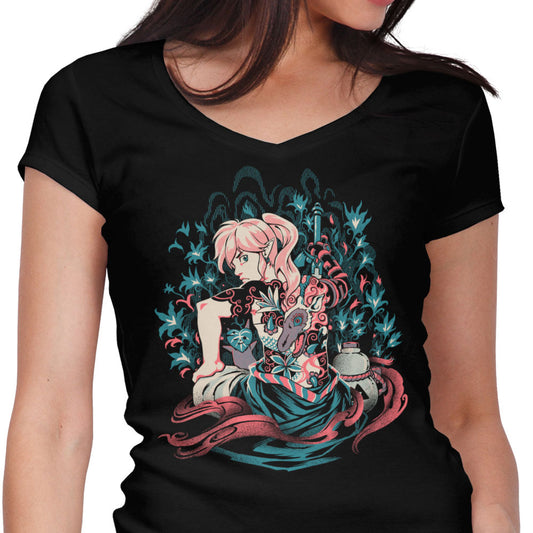 Samurai of Time - Women's V-Neck