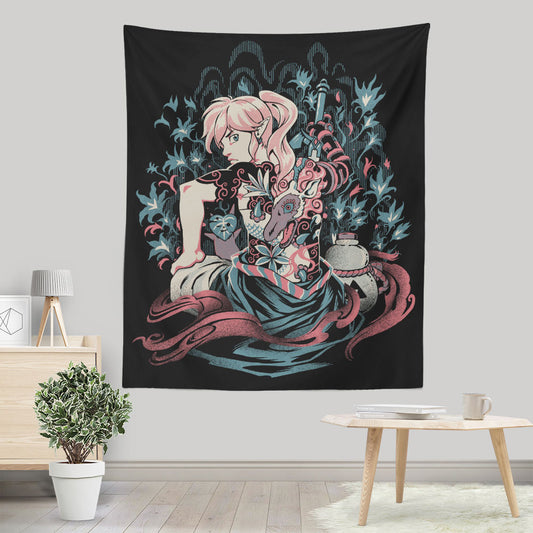 Samurai of Time - Wall Tapestry