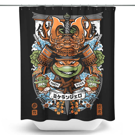 Samurai Partier - Shower Curtain