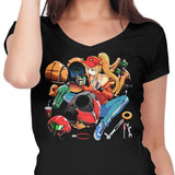 Samus Repairing - Women's V-Neck