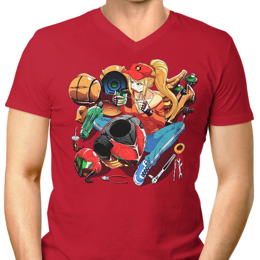 Samus Repairing - Men's V-Neck