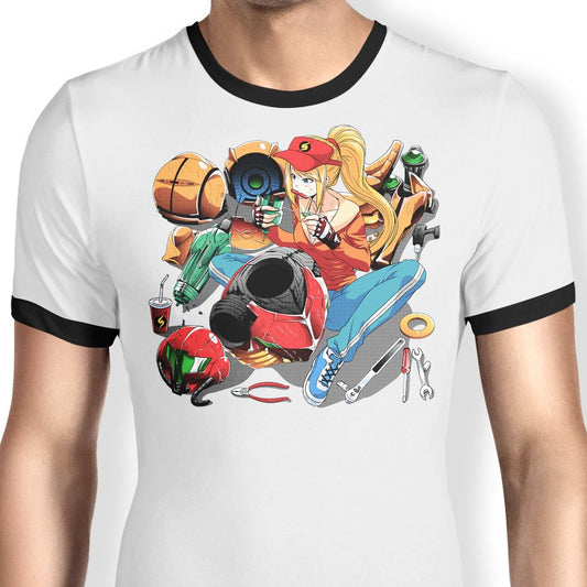 Samus Repairing - Ringer T-Shirt