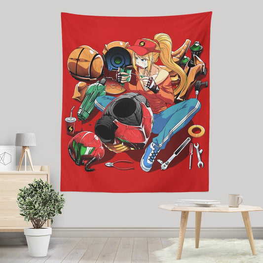 Samus Repairing - Wall Tapestry
