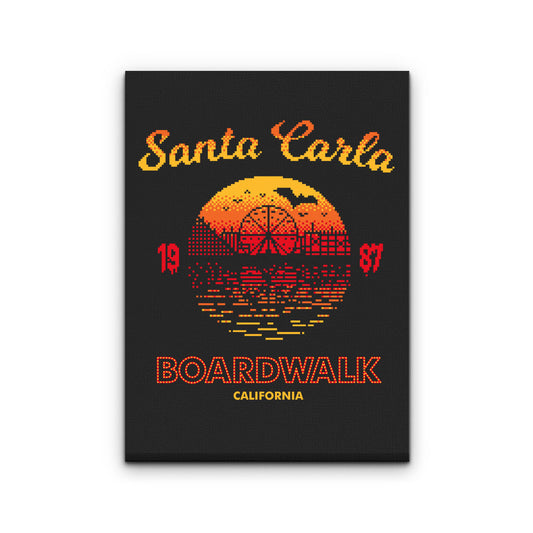 Santa Carla Sunset - Canvas Print